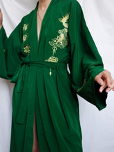Load image into Gallery viewer, "Mao" green kimono