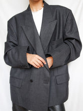 Load image into Gallery viewer, "1996" deep grey blazer