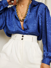 Load image into Gallery viewer, Ocean satin shirt