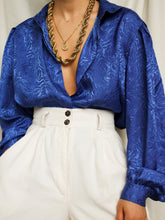 Load image into Gallery viewer, Ocean satin shirt