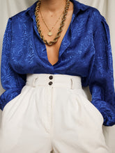Load image into Gallery viewer, Ocean satin shirt