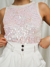 Load image into Gallery viewer, "Gatsby" pearls and sequin top