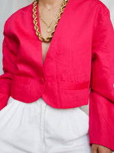 Load image into Gallery viewer, Pink cropped vest