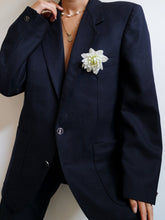 Load image into Gallery viewer, "Dahlia" dark blue blazer