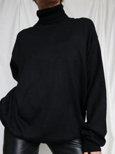 Load image into Gallery viewer, black turtleneck jumper