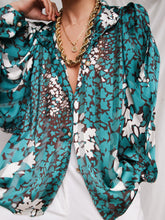 Load image into Gallery viewer, "Orchid" printed blouse