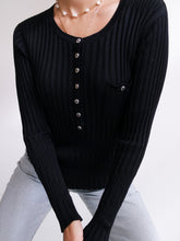 Load image into Gallery viewer, "Zohra" Black knit