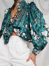 Load image into Gallery viewer, "Orchid" printed blouse