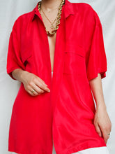 Load image into Gallery viewer, "Raspberry" silk shirt