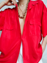Load image into Gallery viewer, "Raspberry" silk shirt