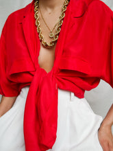 Load image into Gallery viewer, "Raspberry" silk shirt