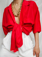 Load image into Gallery viewer, "Raspberry" silk shirt