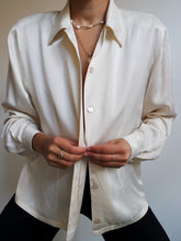 Load image into Gallery viewer, "Ivory" silk shirt