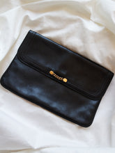 Load image into Gallery viewer, Black clutch bag