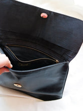 Load image into Gallery viewer, Black clutch bag