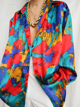 Load image into Gallery viewer, "Firework" satin blouse