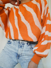 Load image into Gallery viewer, "Heat waves" knitted jumper