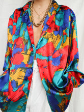 Load image into Gallery viewer, "Firework" satin blouse