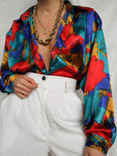 Load image into Gallery viewer, "Firework" satin blouse