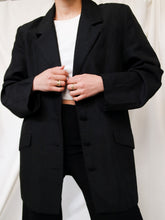 Load image into Gallery viewer, Black Linen Blazer