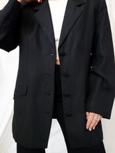 Load image into Gallery viewer, Black Linen Blazer