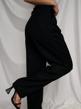 Load image into Gallery viewer, Black pleated pants