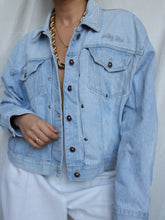 Load image into Gallery viewer, BETTY blue denim jacket