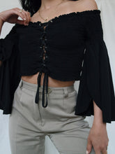 Load image into Gallery viewer, "Alma" black top