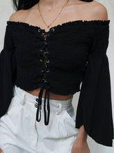 Load image into Gallery viewer, "Alma" black top