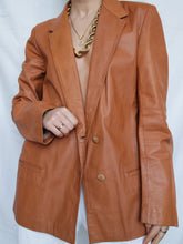 Load image into Gallery viewer, "Carmen" Leather blazer