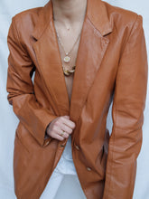 Load image into Gallery viewer, "Carmen" Leather blazer