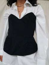 Load image into Gallery viewer, "Lina" black corset