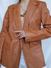 Load image into Gallery viewer, "Carmen" Leather blazer