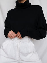 Load image into Gallery viewer, Black turtleneck jumper