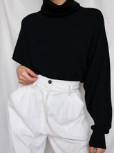 Load image into Gallery viewer, Black turtleneck jumper