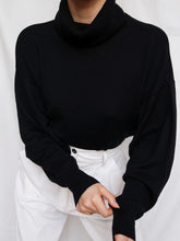 Load image into Gallery viewer, Black turtleneck jumper