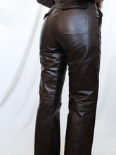 Load image into Gallery viewer, Brown leather pants
