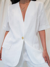 Load image into Gallery viewer, "Hamptons" white vest
