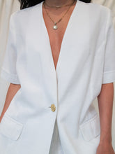 Load image into Gallery viewer, "Hamptons" white vest