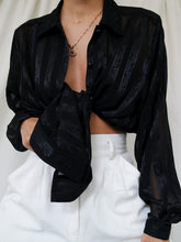 Load image into Gallery viewer, "ava" black shirt