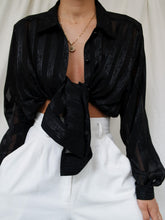 Load image into Gallery viewer, "ava" black shirt