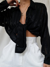 Load image into Gallery viewer, "ava" black shirt