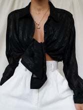 Load image into Gallery viewer, "ava" black shirt