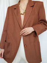 Load image into Gallery viewer, Brown soft blazer