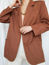 Load image into Gallery viewer, Brown soft blazer