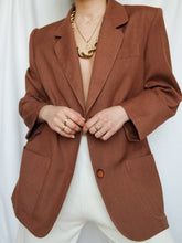 Load image into Gallery viewer, Brown soft blazer