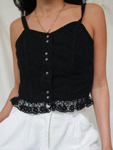 Load image into Gallery viewer, "Irina" black corset