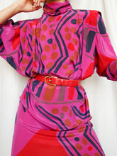 Load image into Gallery viewer, "Clara" vintage silk dress