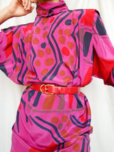Load image into Gallery viewer, "Clara" vintage silk dress