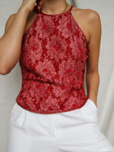 Load image into Gallery viewer, "Charly" pearls embellished top